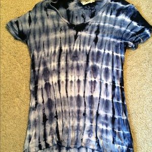 Blue Tye Die Short Sleeve Shirt